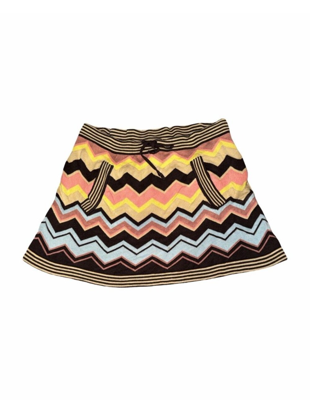 Missoni for Target Size M Colore Chevron Stripe Sweater Mini Skirt Preppy Coast